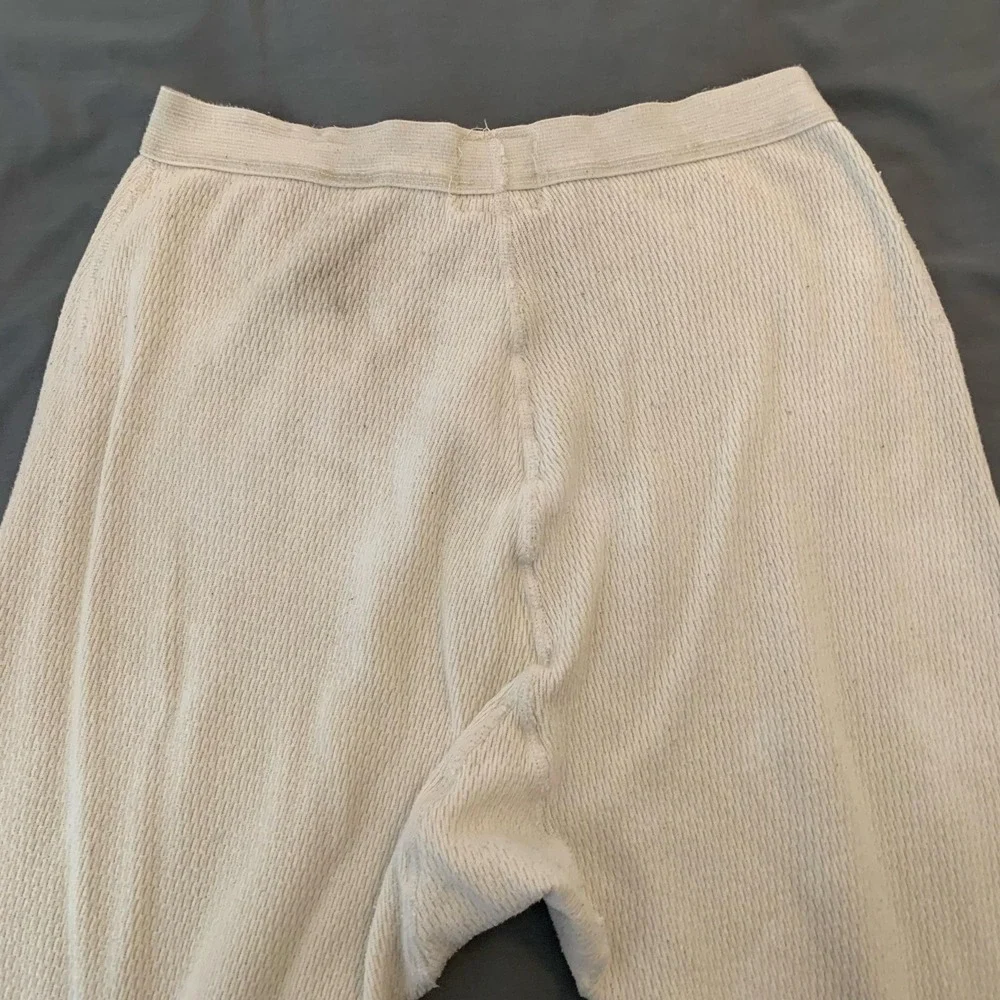 Casco Area Workshop Long Johns Mens Medium White Cold Weather Army Thermal